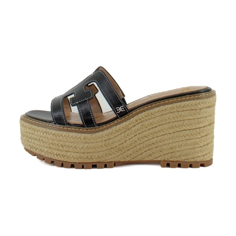 Sam Edelman Laine Espadrille Platform‎ Wedge Sandals Size 8.5 B101